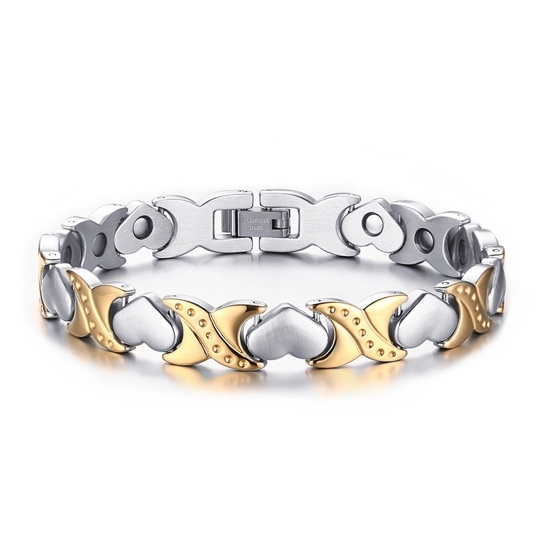 Silver and Gold 925 Sterling Silver Bracelet