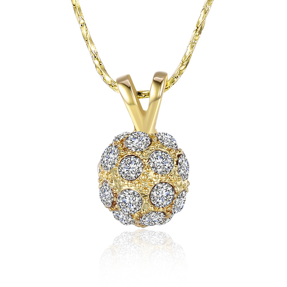 Round Cut White Sapphire Gold/Rose Gold/Silver Titanium Necklaces