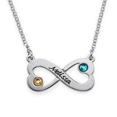 Infinity S925 Silver Personalized Engravable Necklace