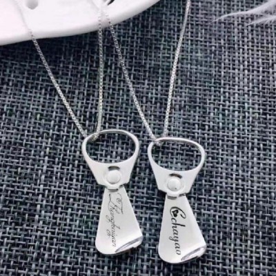 Engravable S925 Silver Can Personalized Necklace