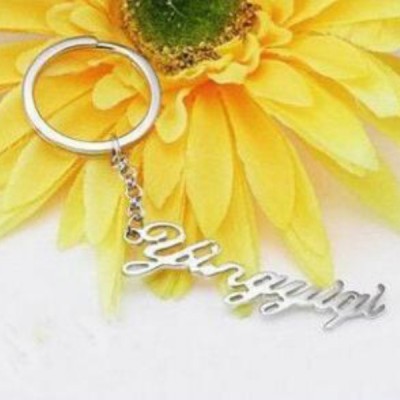 925 Sterling Silver Personalized Name Key Chains