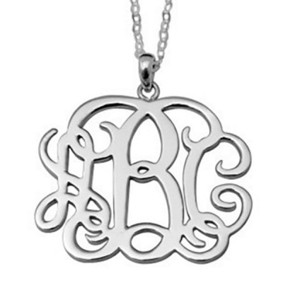 Monogram Personalized S925 Silver Name Necklace