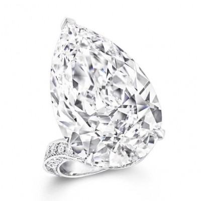 Pear Cut White Sapphire 925 Sterling Silver Engagement Rings