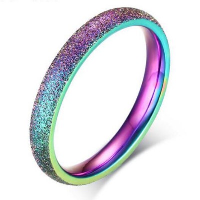 Titanium Colorful Promise Rings For Her