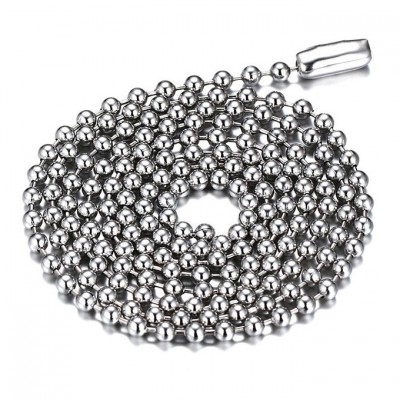 Silver Titanium Steel 2.4mm Chains