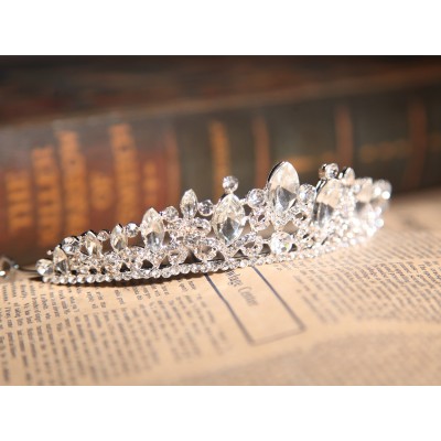 Charming Alloy Clear Crystals Wedding Headpieces