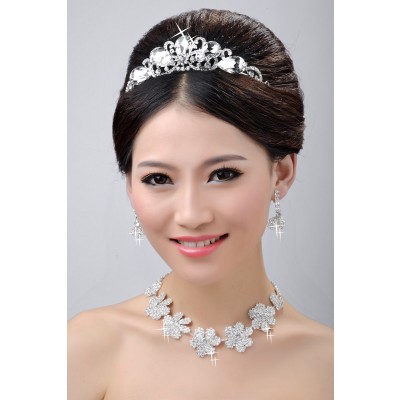 Stunning Wedding Headpieces Necklaces Earrings Set