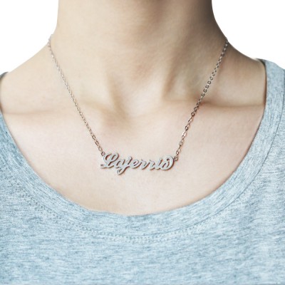 Silver S925 Silver Personalized Name Necklace 