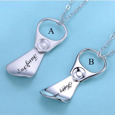 Engravable S925 Silver Can Personalized Necklace
