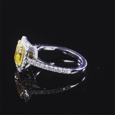 Cushion Cut Topaz 925 Sterling Silver Halo Engagement Rings