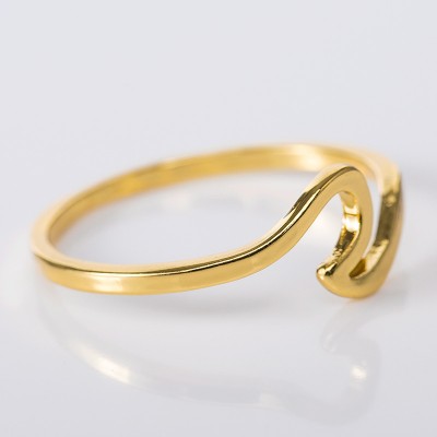 Simple Elegant Gold Promise Band