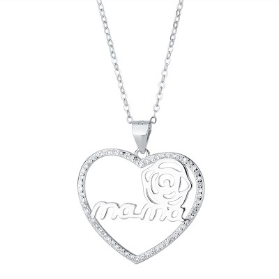 S925 Sterling Silver MOM Love Necklace Mother's Day Gift