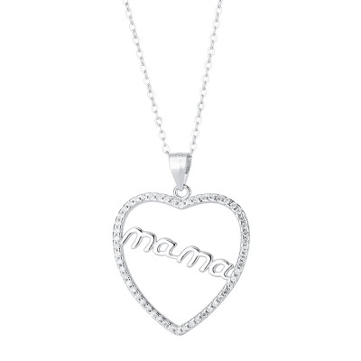925 Sterling Silver Love Heart Necklace Mother's Day Gift