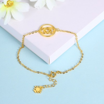 Rose Gold/Silver/Gold Flower Pendant Unique S925 Silver Bracelets