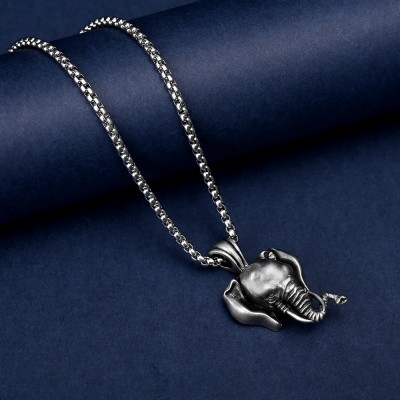 Men's Vintage Elephant Hip Hop Necklace
