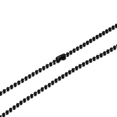 Black Titanium Steel 2.4mm Chains