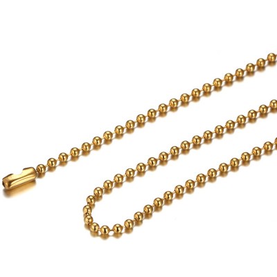 Gold Titanium Steel 2.4mm Chains