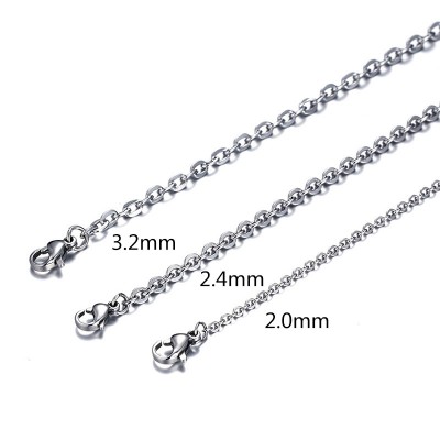 Silver Titanium Steel Chains