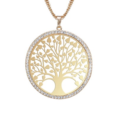 "Tree Of Life" Gold Pendant Necklace