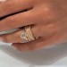Round Cut White Sapphire 925 Sterling Silver Rose Gold Bridal Sets