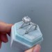 Cushion Cut White Sapphire 925 Sterling Silver Halo Bridal Sets