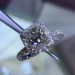 Princess Cut White Sapphire 925 Sterling Silver Halo Engagement Rings