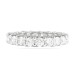 Round Cut White Sapphire 925 Sterling Silver Wedding Bands