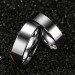 Forever Love Titanium Steel Silver Gold Promise Rings for Couples