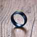 Tungsten Black & Blue Men's Ring