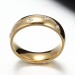 Titanium Gold Round Cut White Sapphire Men's Ring