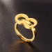 Titanium Simple Gold Promise Rings For Her