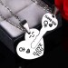 Heart and Key 925 Sterling Silver Necklace