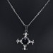 Cool 925 Sterling Silver With Black Gemstone Necklace