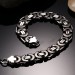 Black and Silver Chain Design 925 Sterling Silver Bracelet