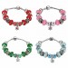 Red/Pink/White/Emerald/Aquamarine Silver Titanium Bracelets