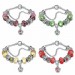 Red/Topaz/Emerald/Burgundy/Blue Silver Titanium Bracelets