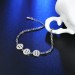 Lovely Silver Buttons Pendant S925 Silver Bracelets