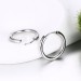Round Silver 925 Sterling Silver Earrings
