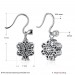 Round Cut White Sapphire S925 Silver Smow Earrings