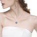 Gift for Mom Swarovski Crystal 925 Sterling Silver Heart Necklace