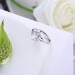 Round Cut White Sapphire S925 Silver Cute Engagement Rings