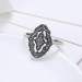 Lovely Round Cut White Sapphire S925 Silver Promise Rings
