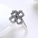 Hearts Round Cut White Sapphire S925 Silver Promise Rings