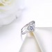 Unique Round Cut White Sapphire S925 Silver Engagement Rings
