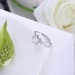 Petal Round Cut White Sapphire S925 Silver Engagement Rings