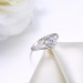 Round Cut Nice White Sapphire S925 Silver Engagement Rings