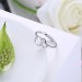 Round Cut White Sapphire S925 Silver Elegant Engagement Rings