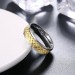 Nice Silver and Gold Titanium Rings for Men